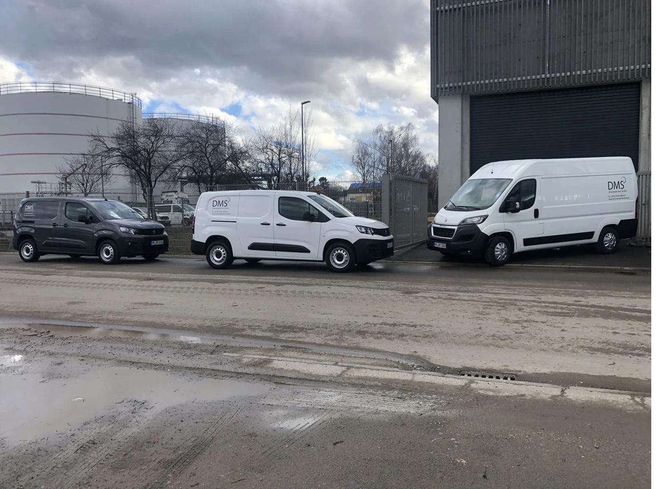 DMS Schweisstechnik Fuhrpark im industriellen Umfeld